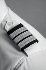 Eppaulettes 3 stripe gold & black - Imagen 3