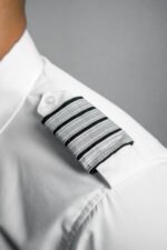 Eppaulettes 4 stripe gold& black - Imagen 3